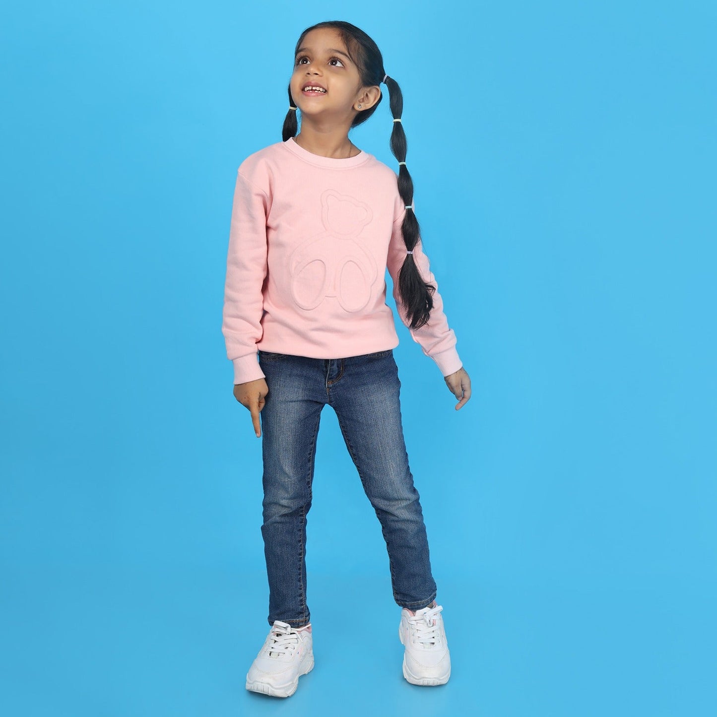 Junibear Winter Sweatshirt - Pink| Boys and Girls| 360 GSM - Junibear