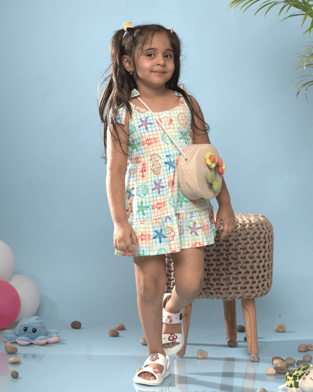 Tide & Twirl Tie Beach Dress - Junibear