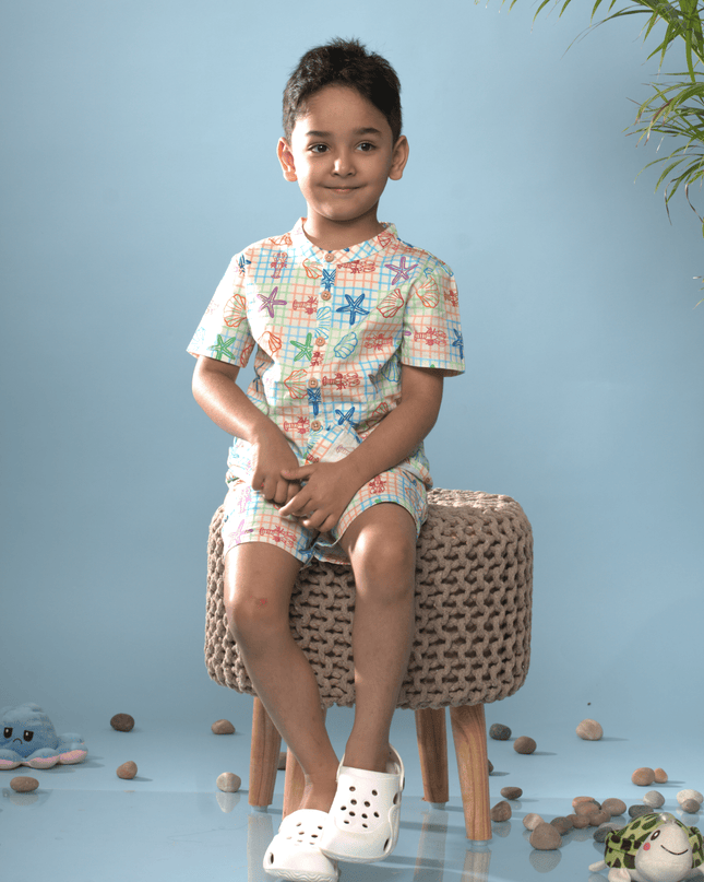 Seashell Shuffle Beach Co - ord Set - Junibear
