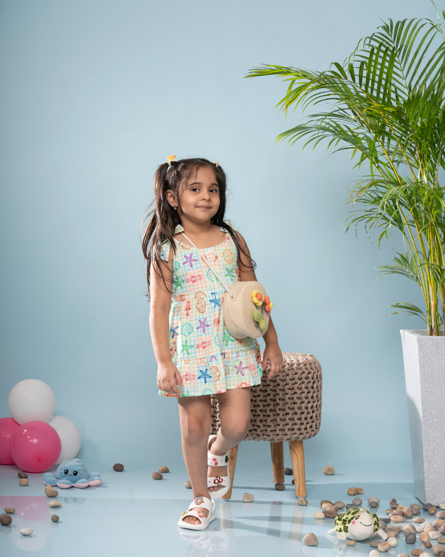 Tide & Twirl Tie Beach Dress