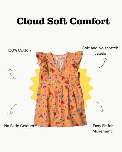 Fruit Pop Fiesta Flutter Dress