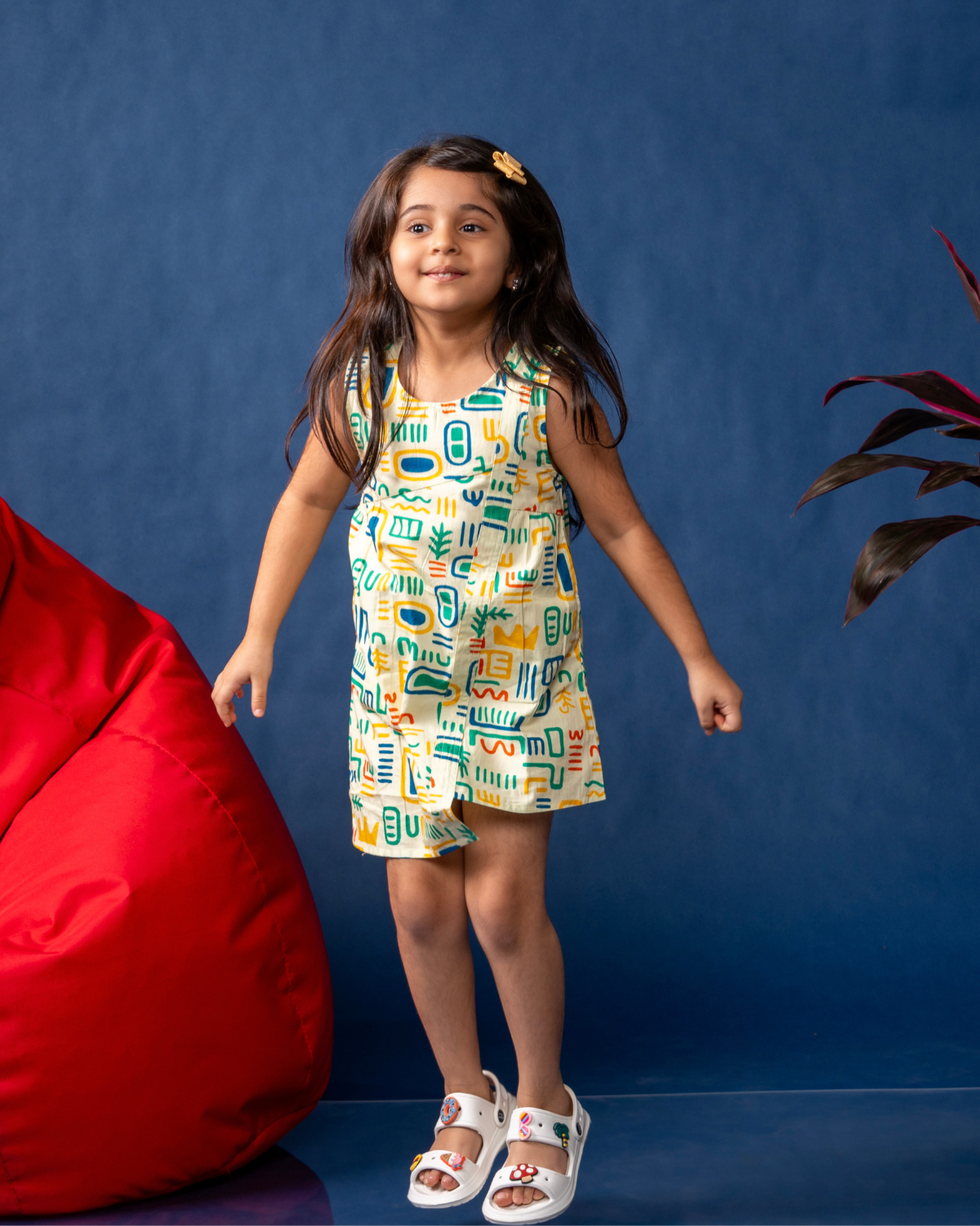 Asymmetric Doodle Dress