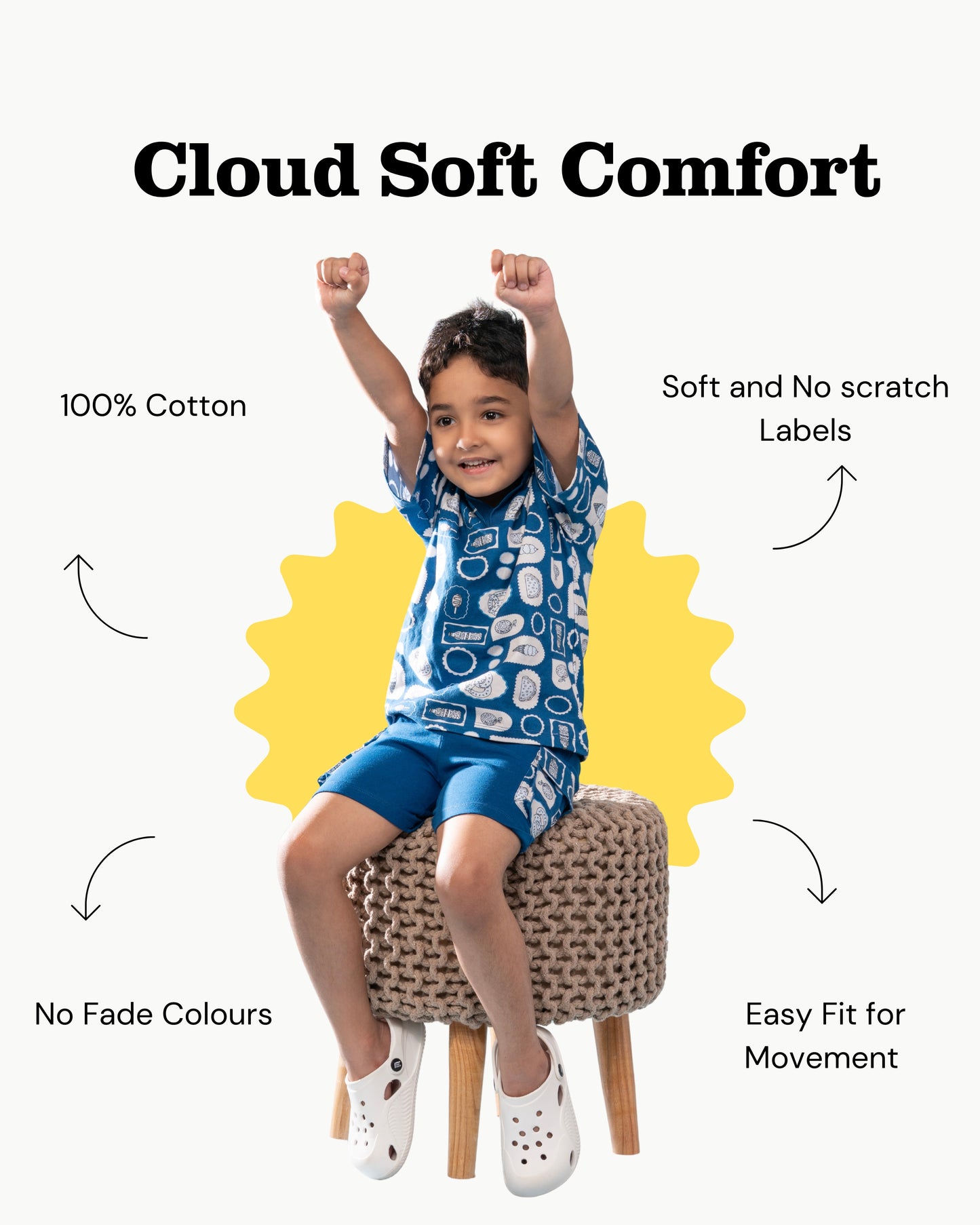 Ocean Blue Polo & Shorts Set