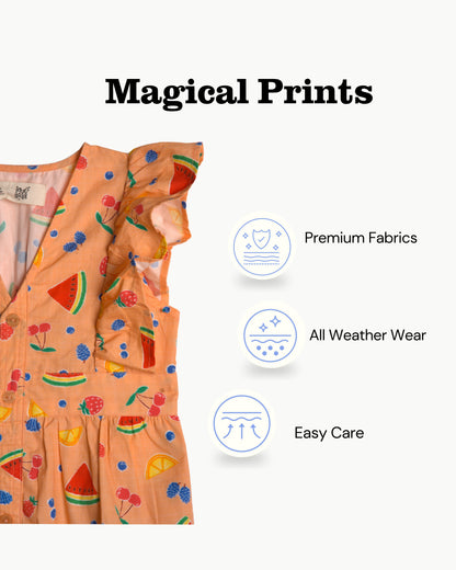 Fruit Pop Fiesta Flutter Dress