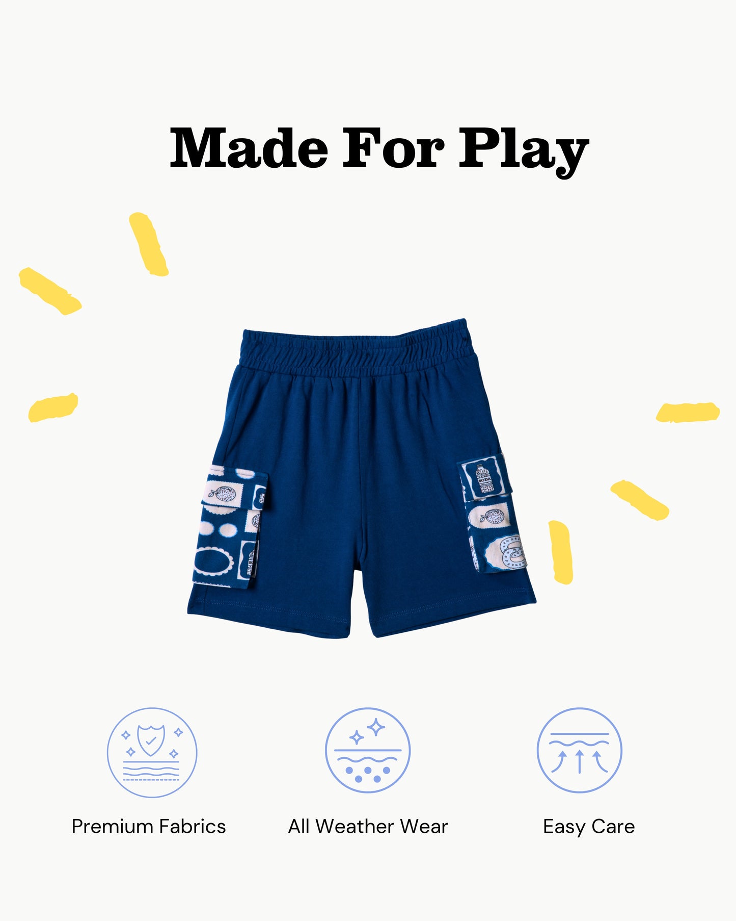 Ocean Blue Polo & Shorts Set