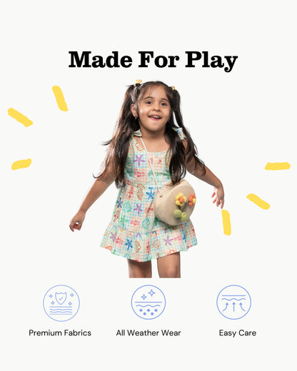 Tide & Twirl Tie Beach Dress