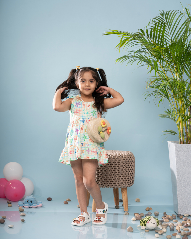 Tide & Twirl Tie Beach Dress