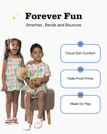 Tide & Twirl Tie Beach Dress