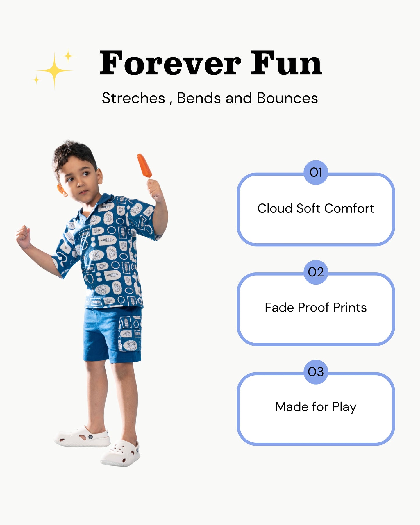 Ocean Blue Polo & Shorts Set