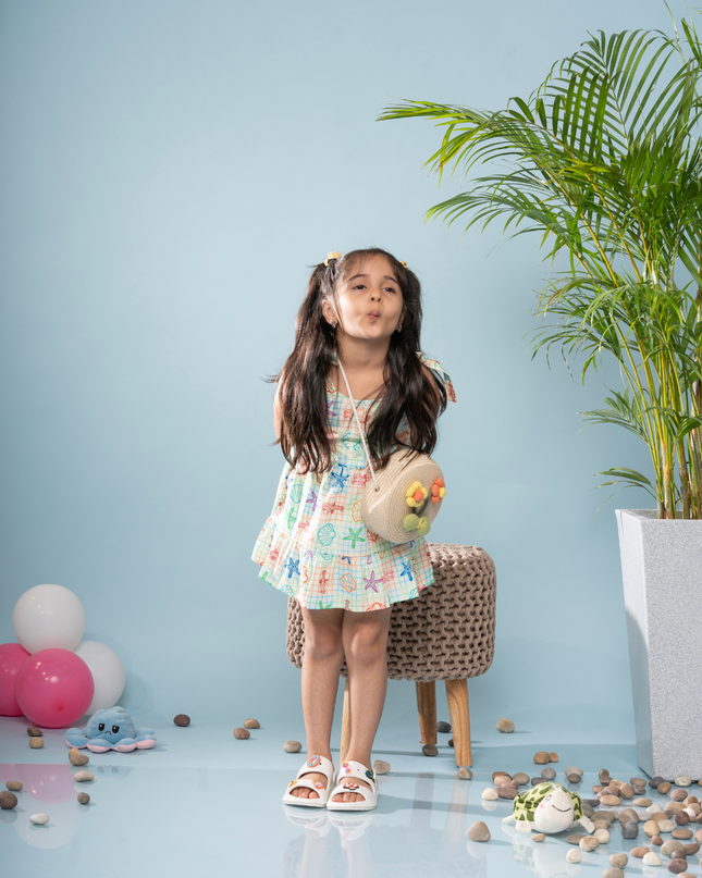 Tide & Twirl Tie Beach Dress