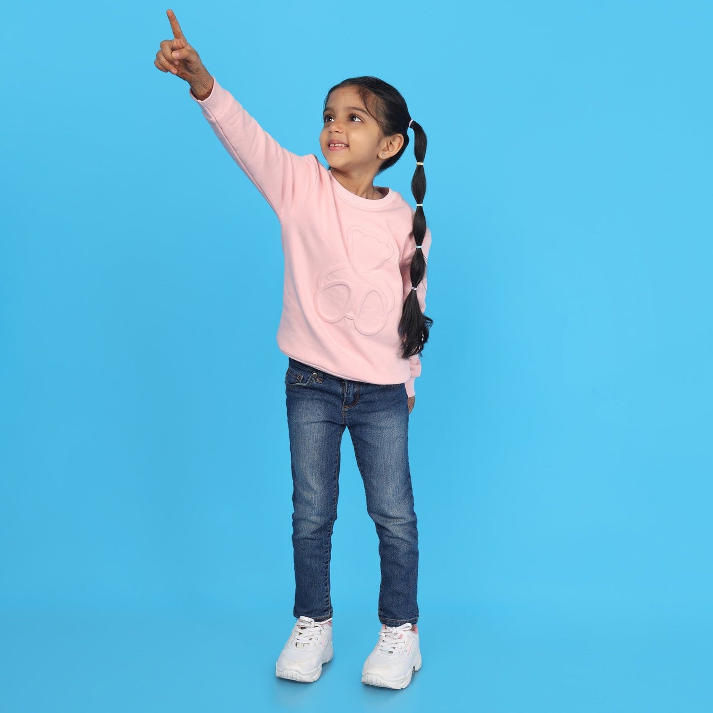 Junibear Winter Sweatshirt - Pink| Boys and Girls| 360 GSM - Junibear