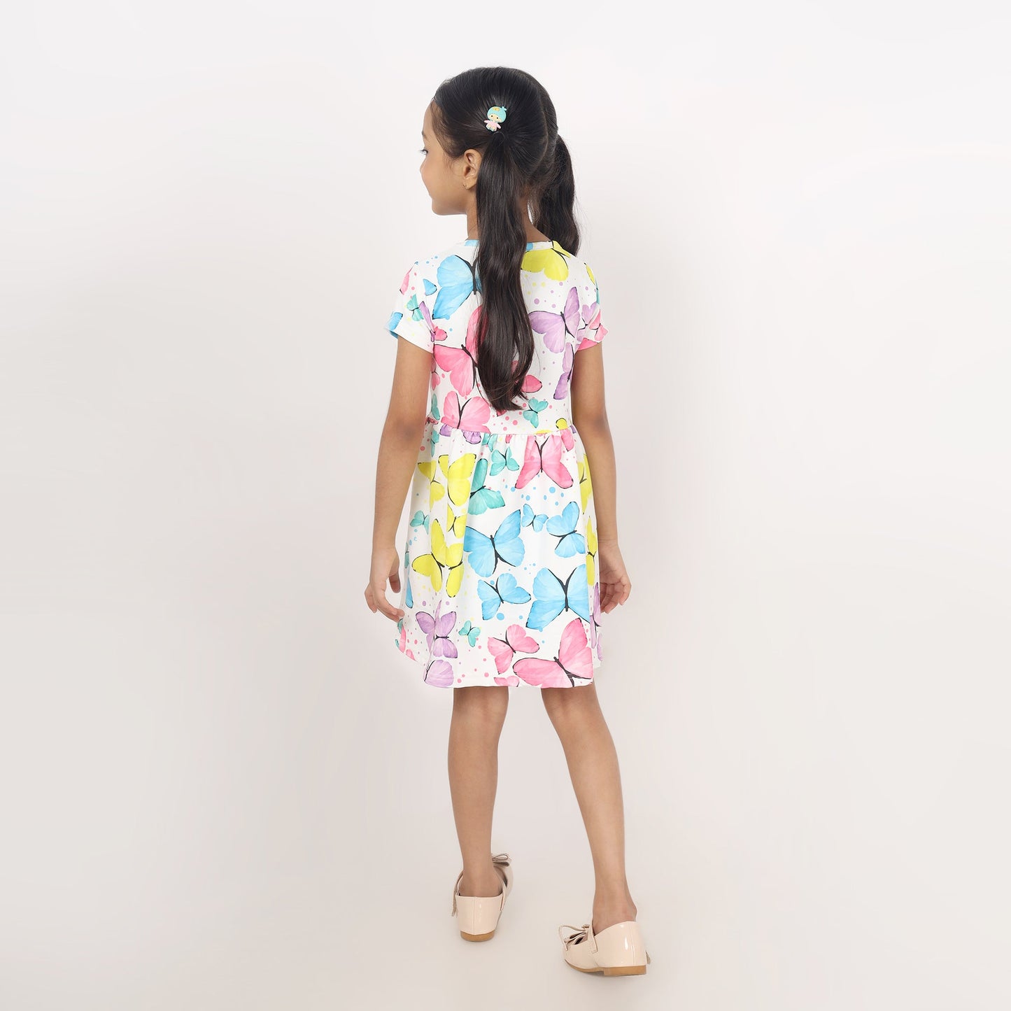 Junibear Printed Dress - Butterfly - Junibear
