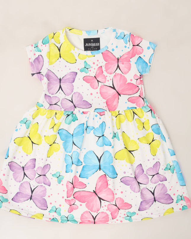 Junibear Printed Dress-Butterfly
