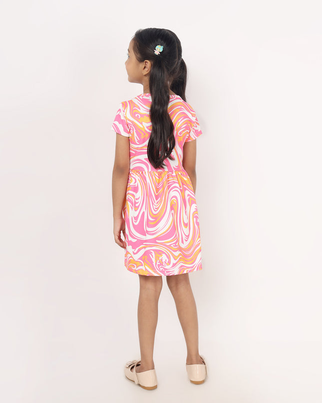 Junibear Pink Marble Dress