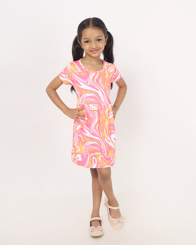 Junibear Pink Marble Dress