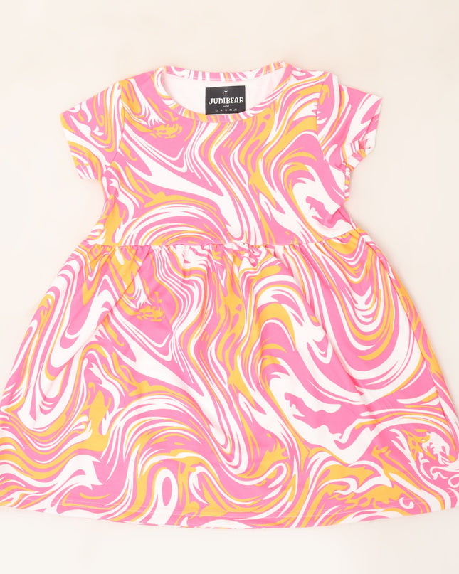 Junibear Pink Marble Dress