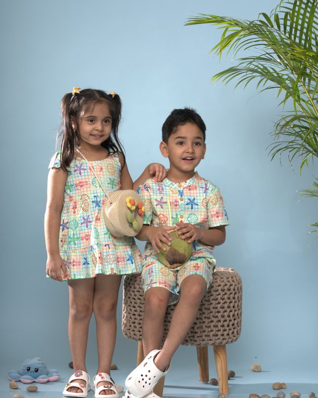 Tide & Twirl Tie Beach Dress