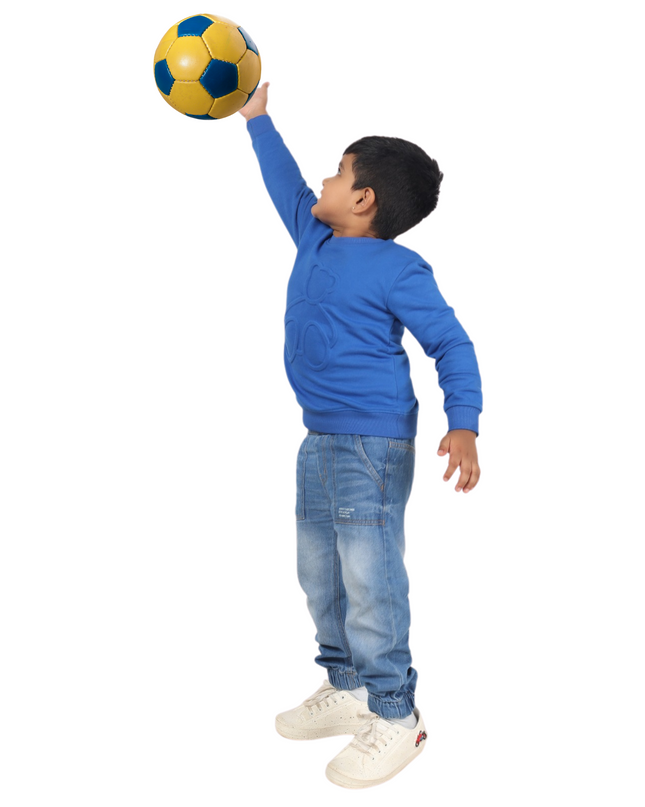 Junibear Winter Sweatshirt-Blue| Boys and Girls| 360 GSM