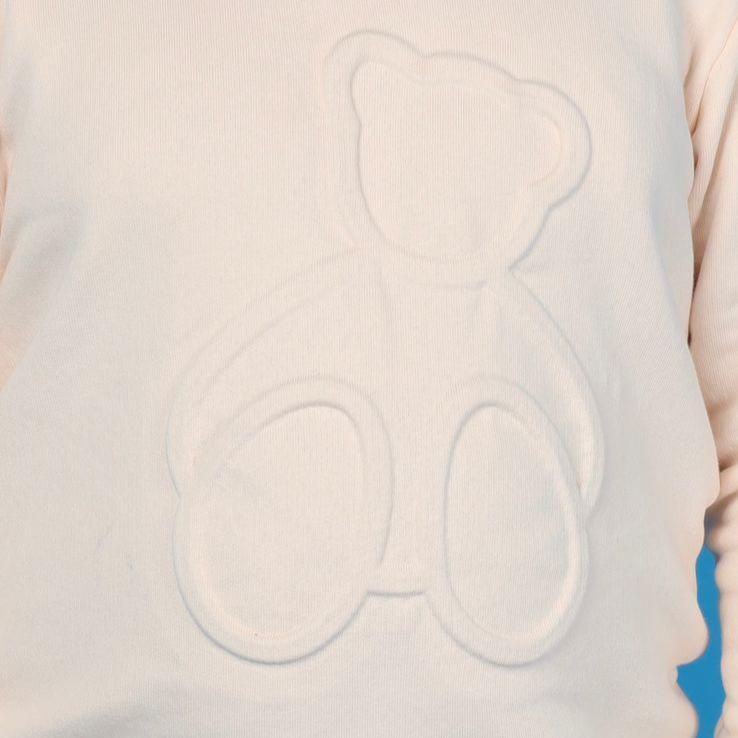 Junibear Winter Sweatshirt - Off White| Boys and Girls| 360 GSM - Junibear