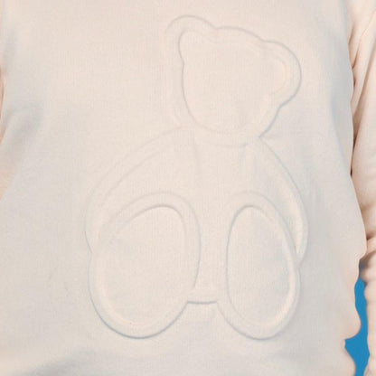 Junibear Winter Sweatshirt - Off White| Boys and Girls| 360 GSM - Junibear